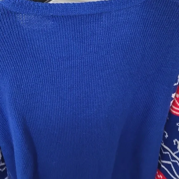 Blue and Red Christmas Sweater - Picture 12 of 13